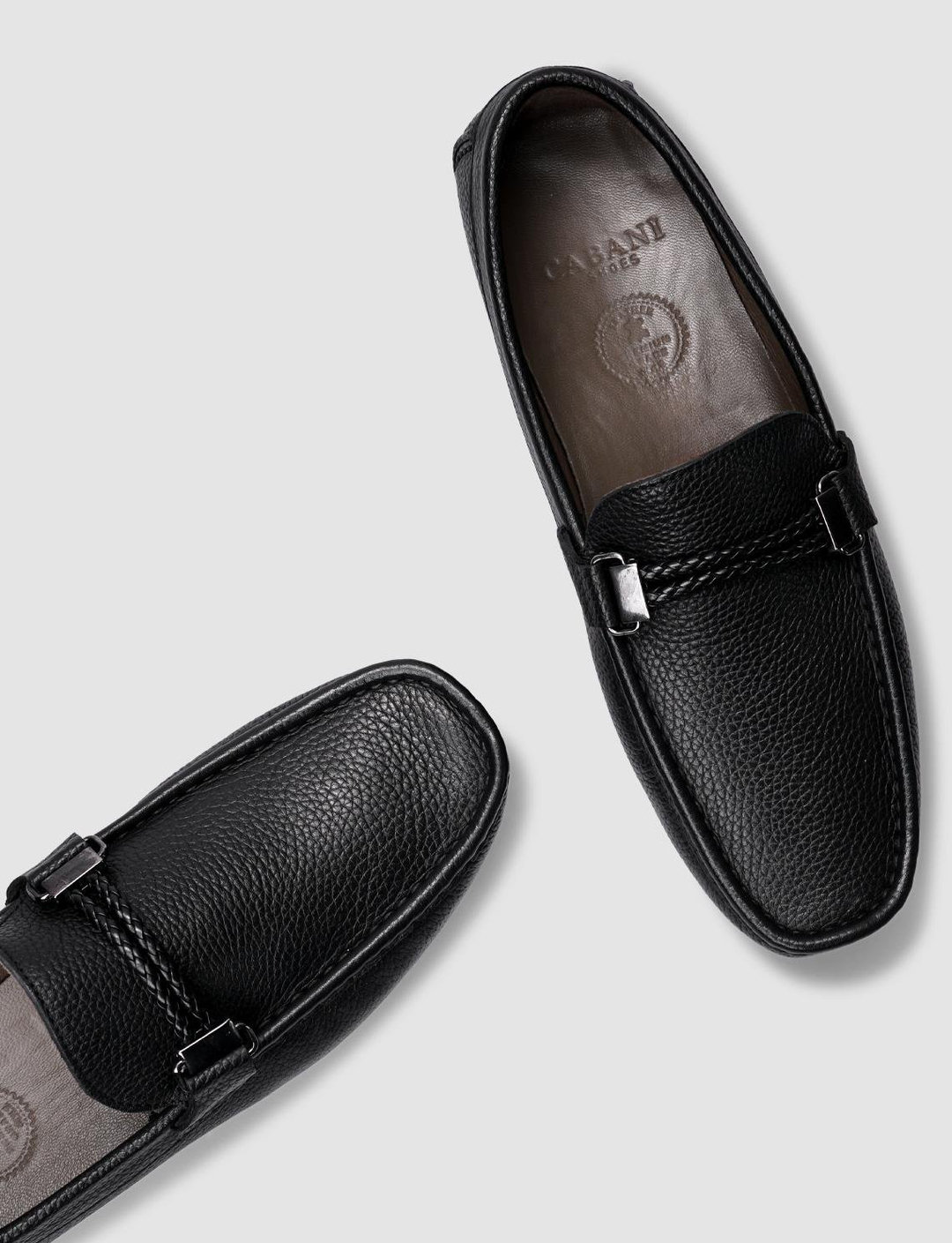 Kauçuk Taban Hakiki Deri Siyah Erkek Loafer Ayakkabı