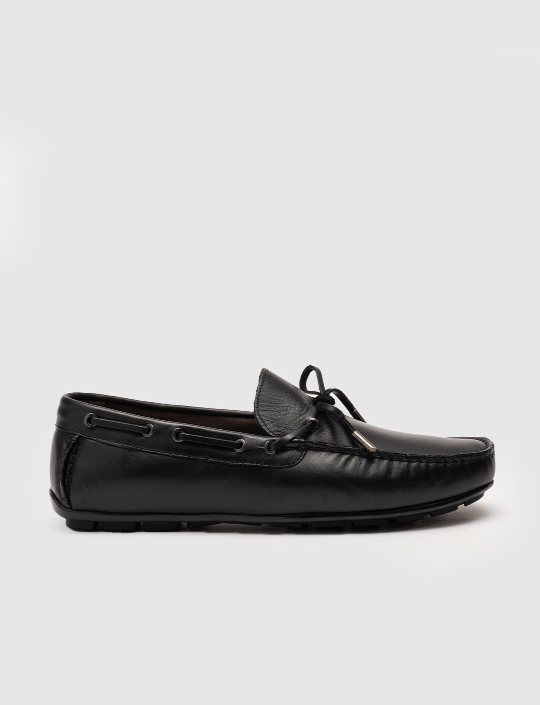 Genuine Leather Black Men Loafers