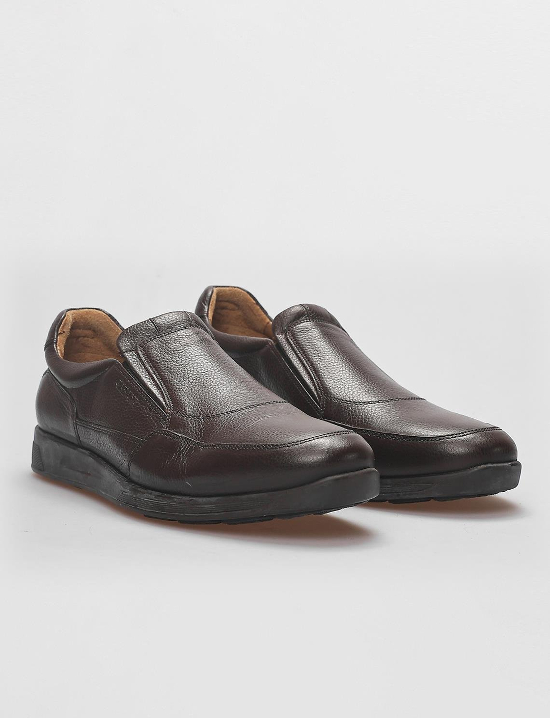 Kauçuk Tabanlı Hakiki Deri Kahverengi Erkek Ayakkabı