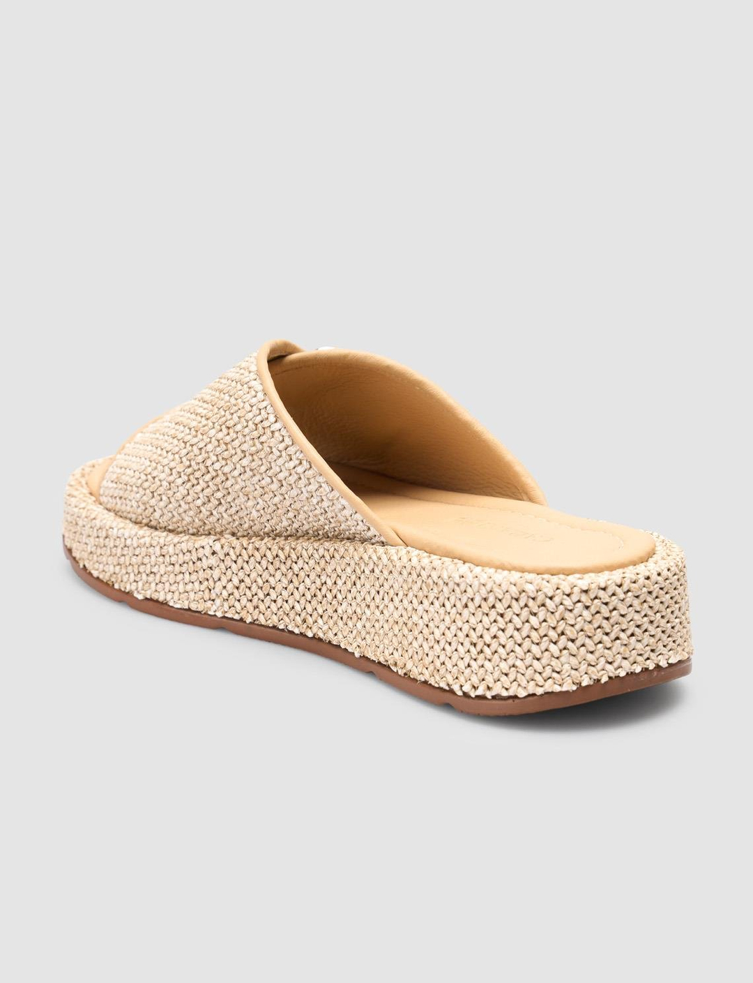 Kumaş Bej Kadın Terlik