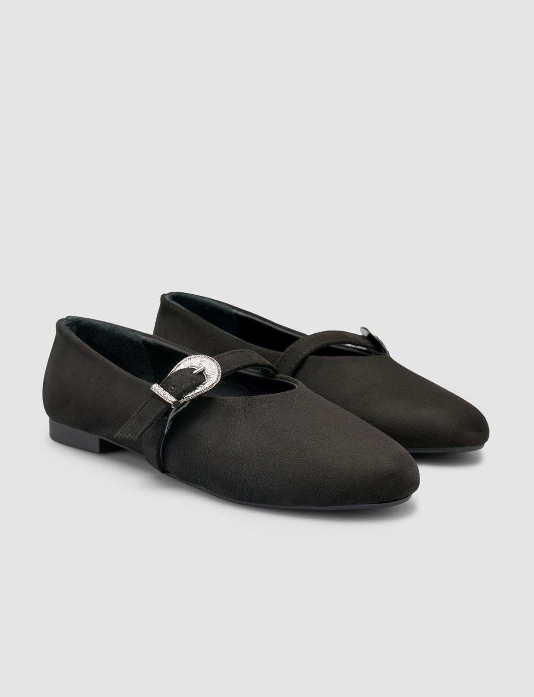 Kumaş Siyah Kadın Babet