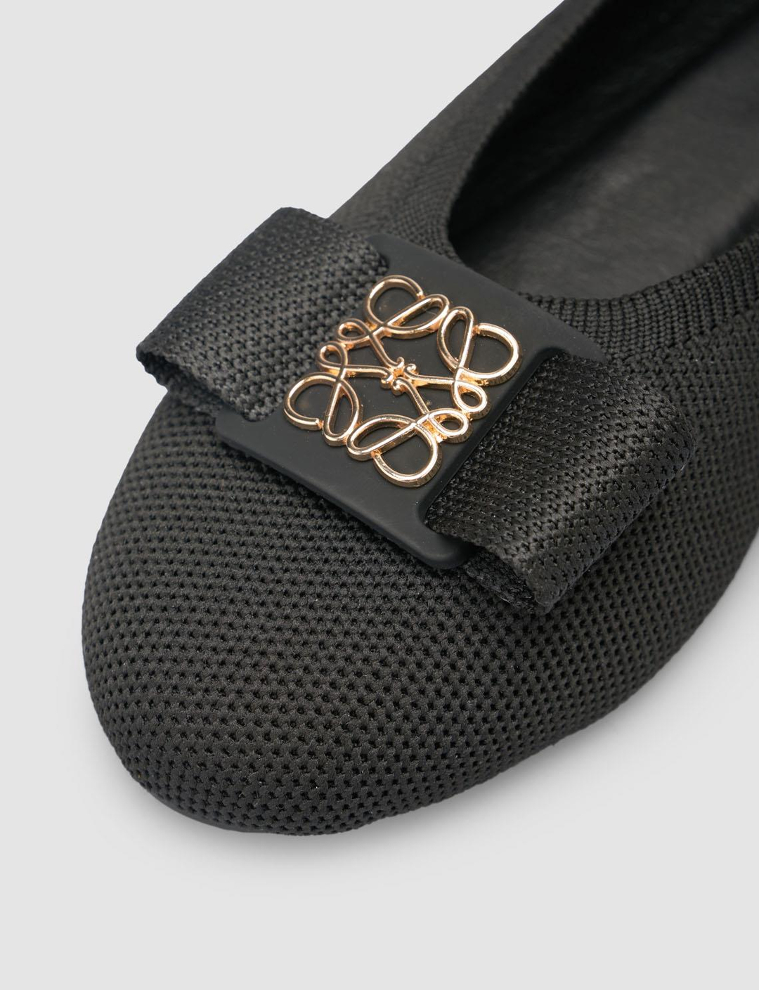 Kumaş Siyah Kadın Babet