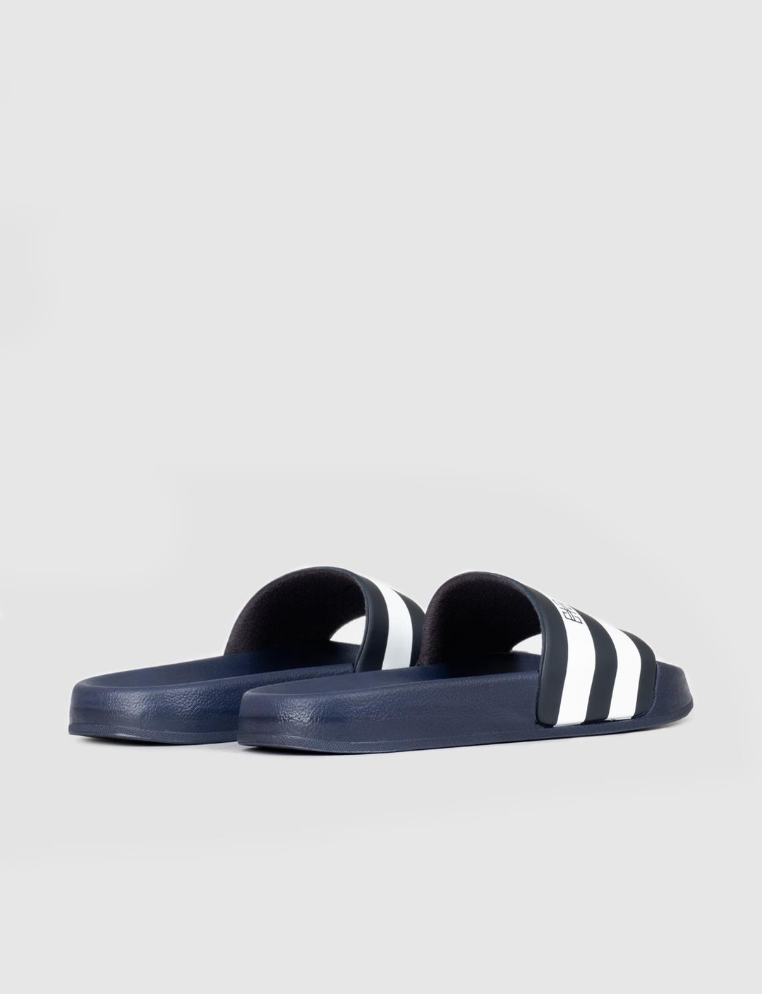 Lacivert - Beyaz Kauçuk Tabanlı Erkek Terlik