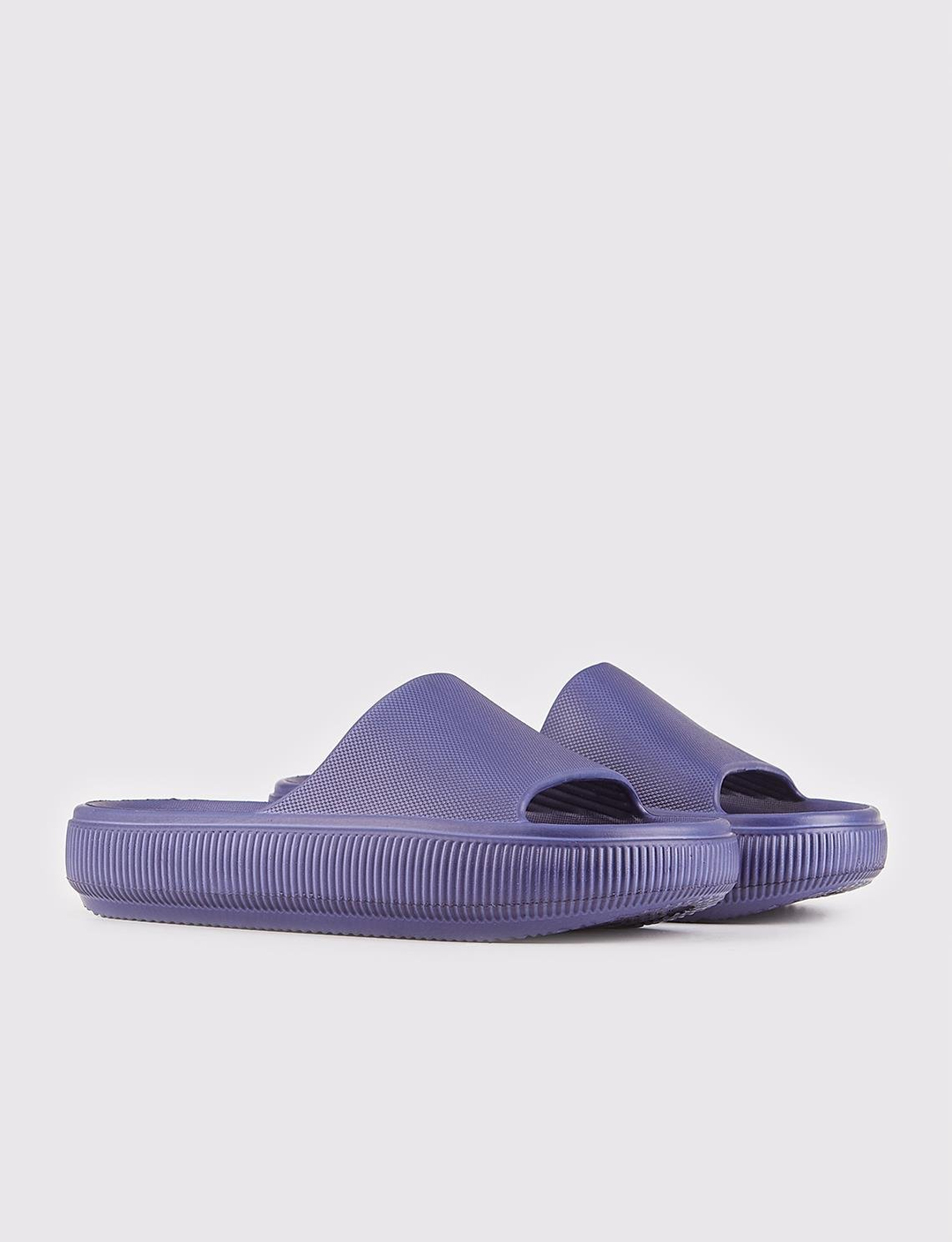 Lacivert Düz Kadın Terlik