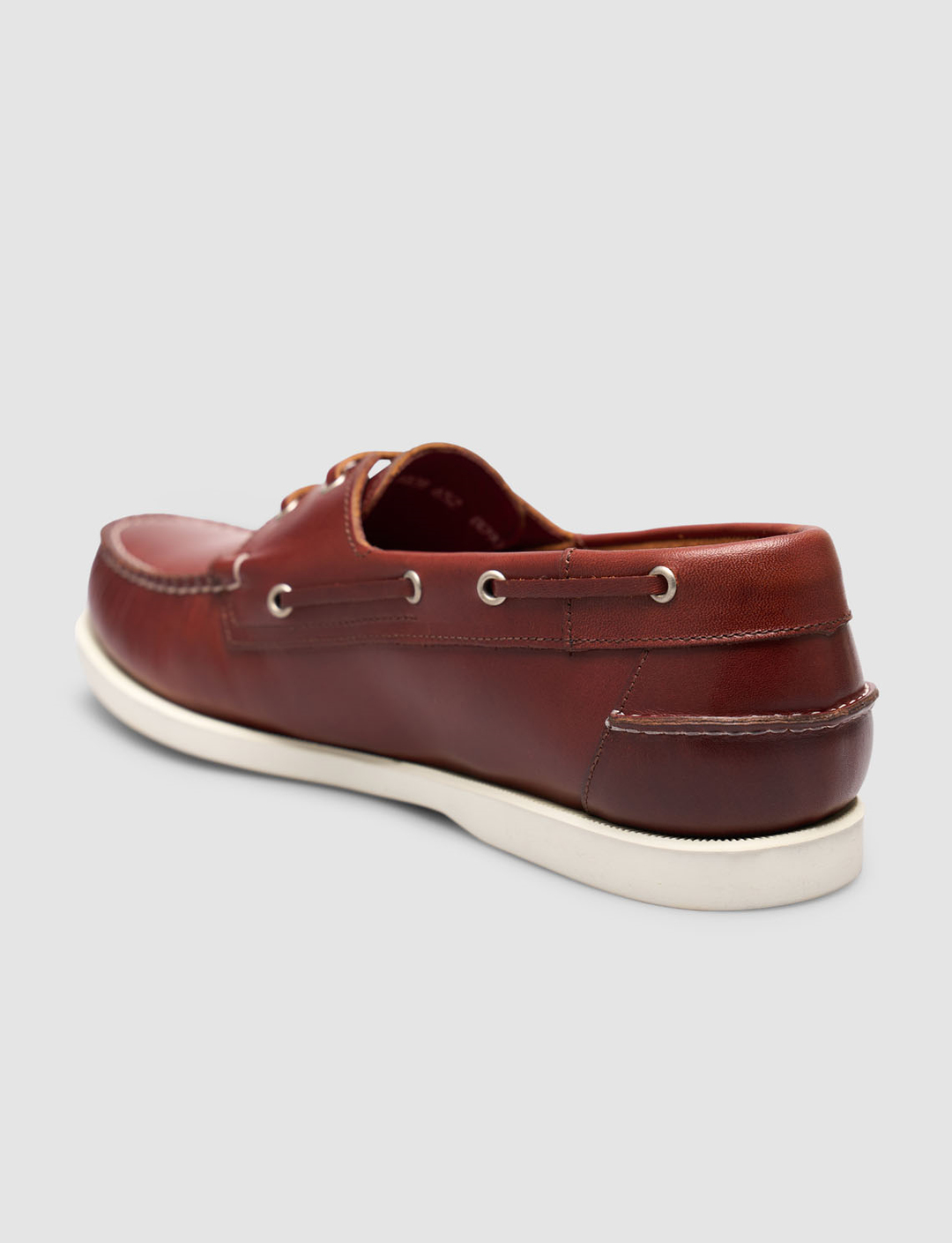 Lacivert Hakiki Deri Bağcıklı Loafer Ayakkabı