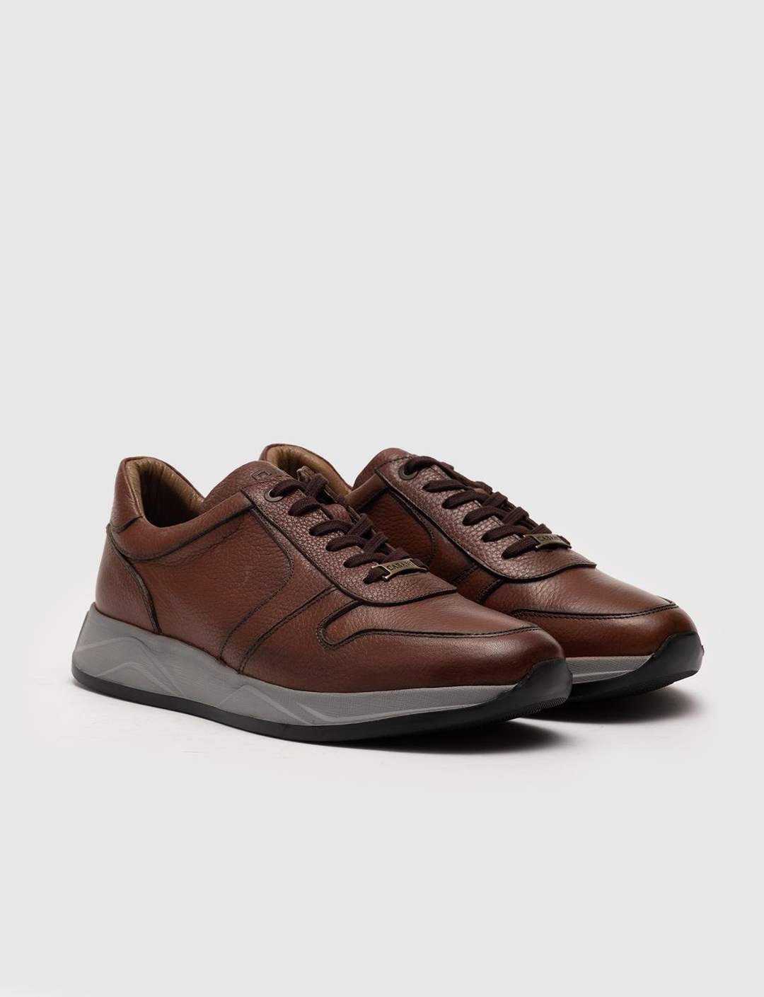 Lateks Taban Hakiki Deri Taba Bağcıklı Erkek Spor Ayakkabı