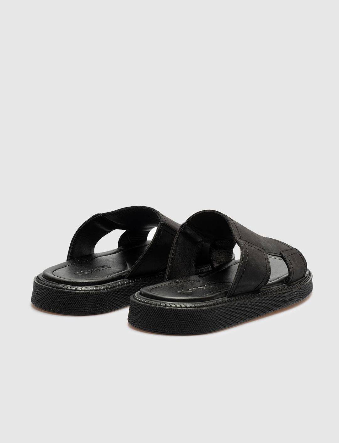 Nubuk Siyah Erkek Terlik