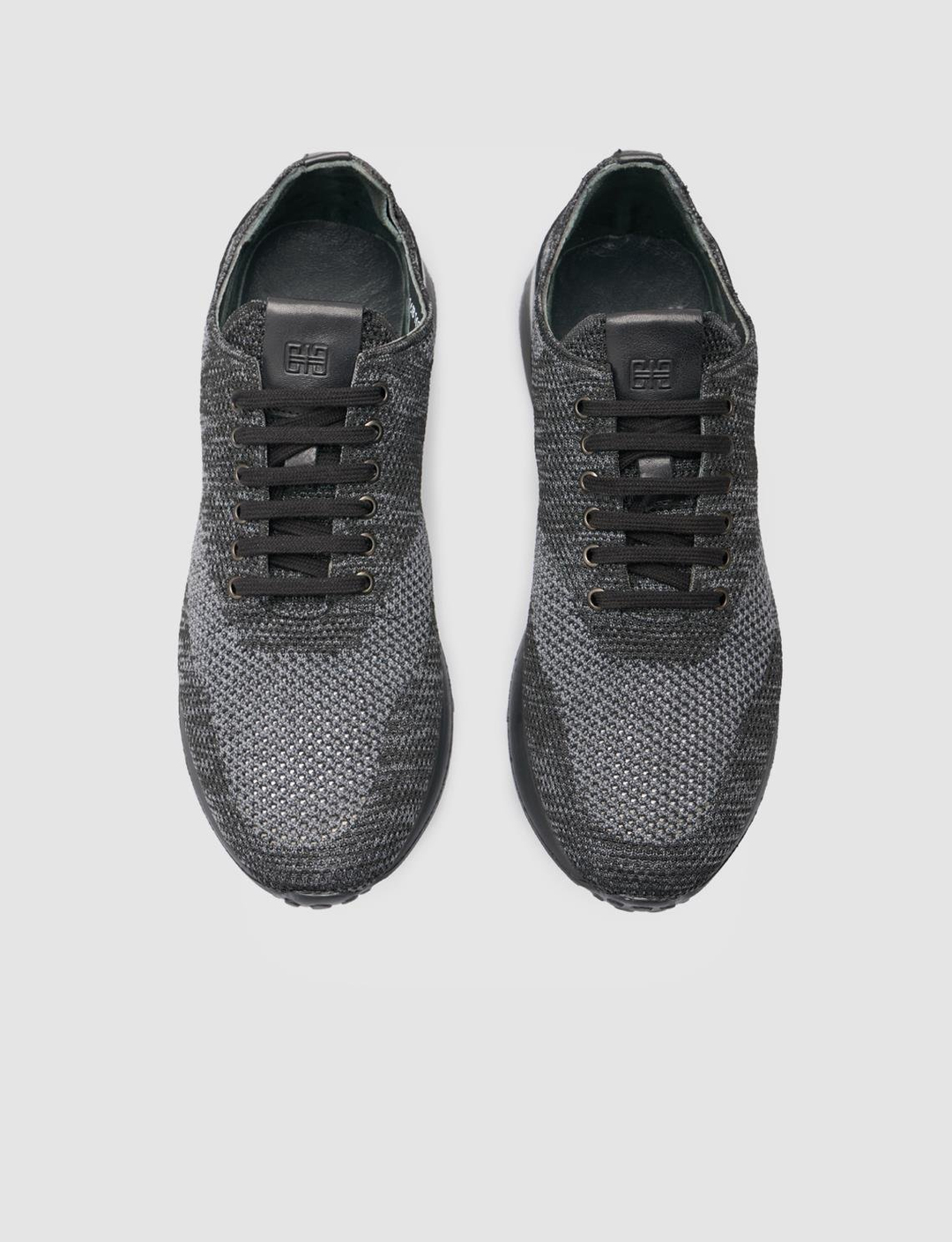 Özel Motifli Triko Gri Bağcıklı Erkek Spor Ayakkabı