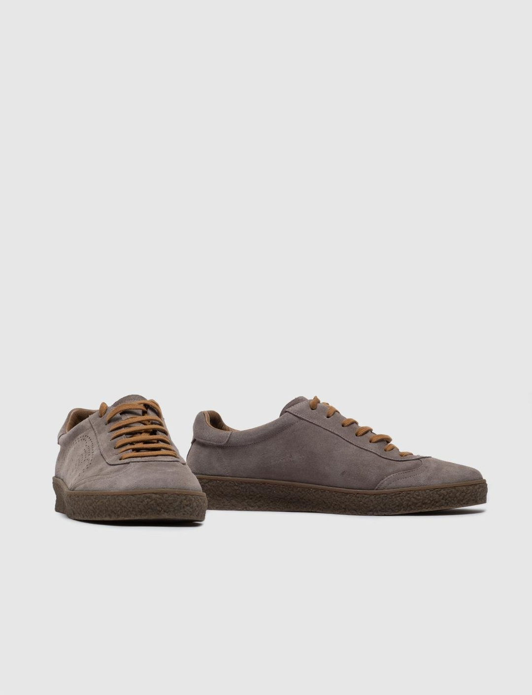 Men Mink Genuine Leather Suede Lace Up Front Sneakers