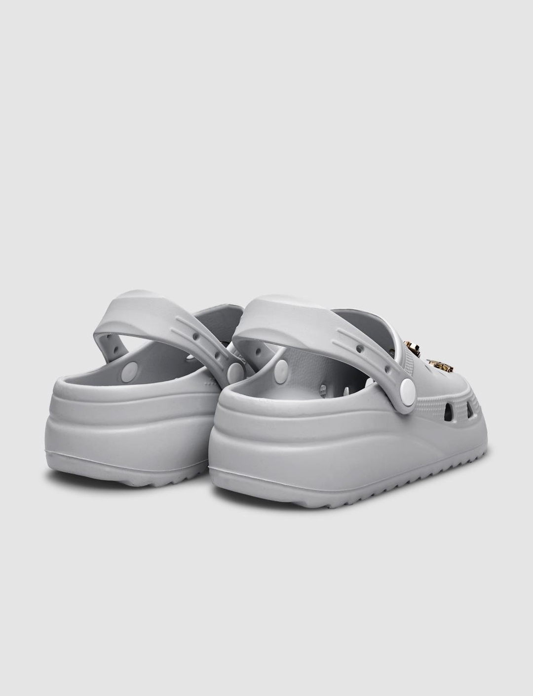 Pu Açık Gri Kadın Terlik