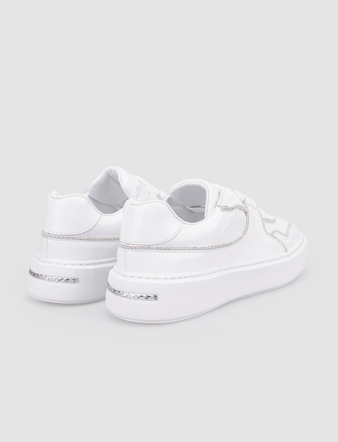 Rugan Hakiki Deri Beyaz Kadın Ayakkabı