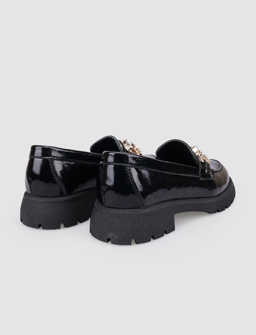 Rugan Hakiki Deri Siyah Kadın Ayakkabı