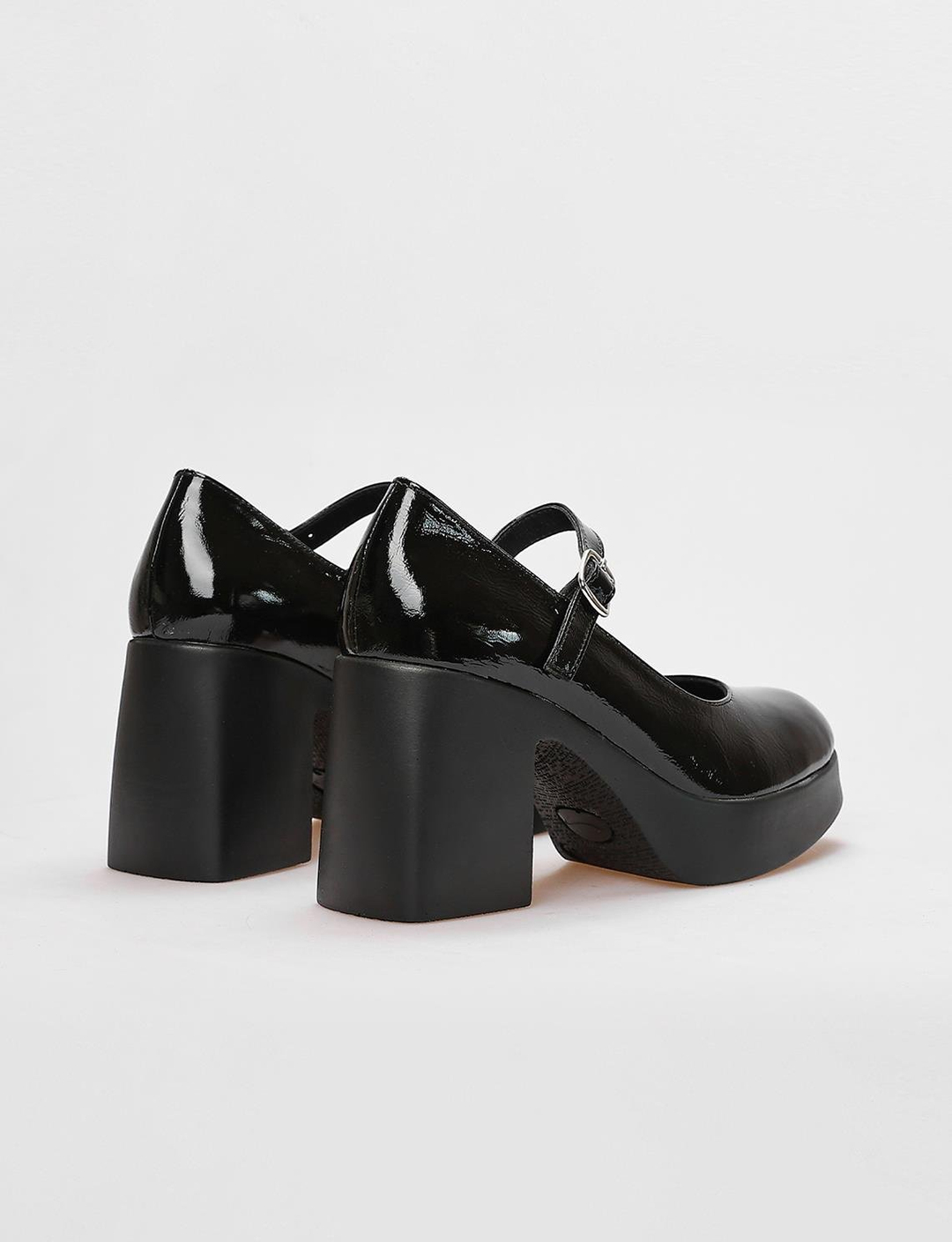 Rugan Hakiki Deri Siyah Kadın Ayakkabı