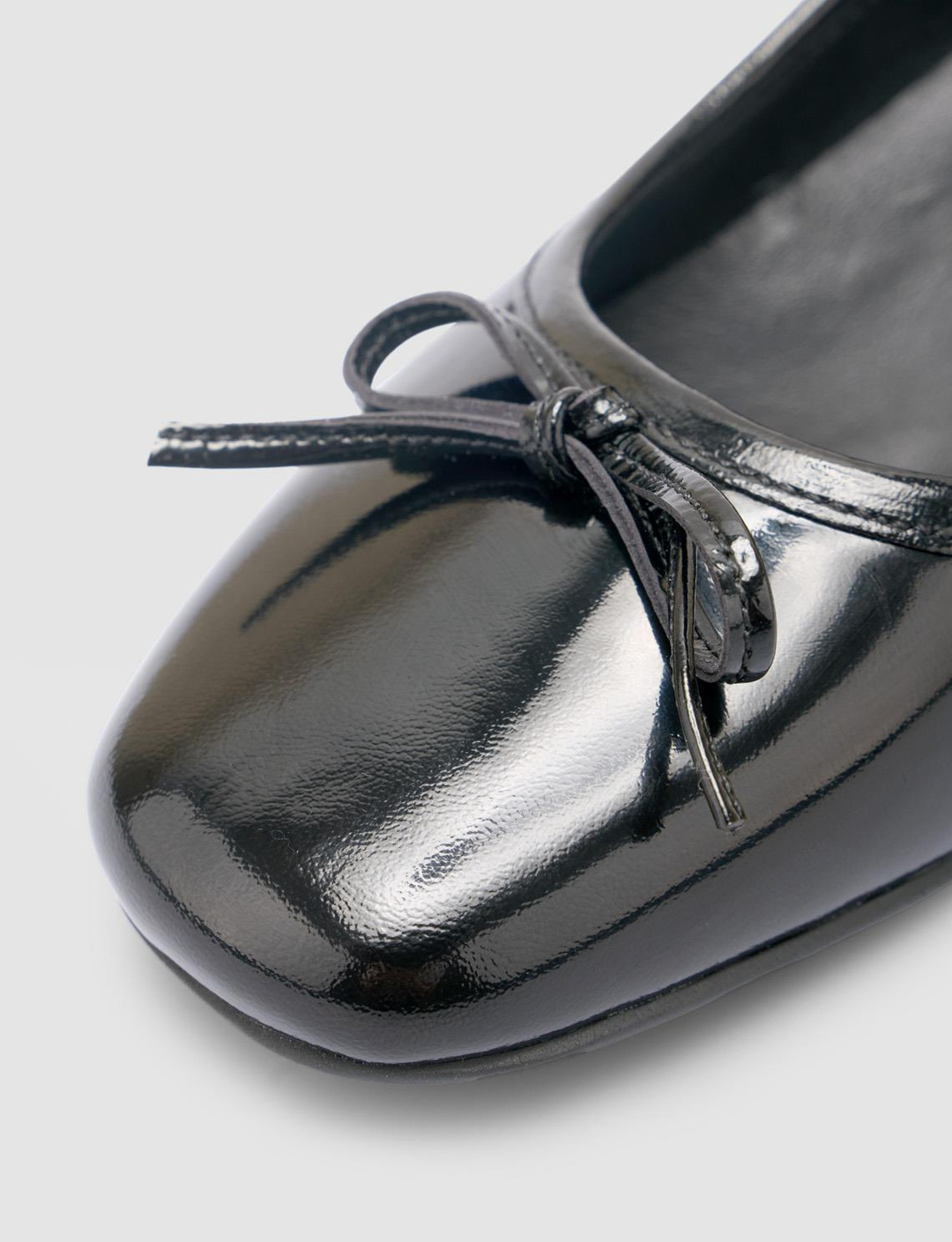 Rugan Hakiki Deri Siyah Kadın Ayakkabı