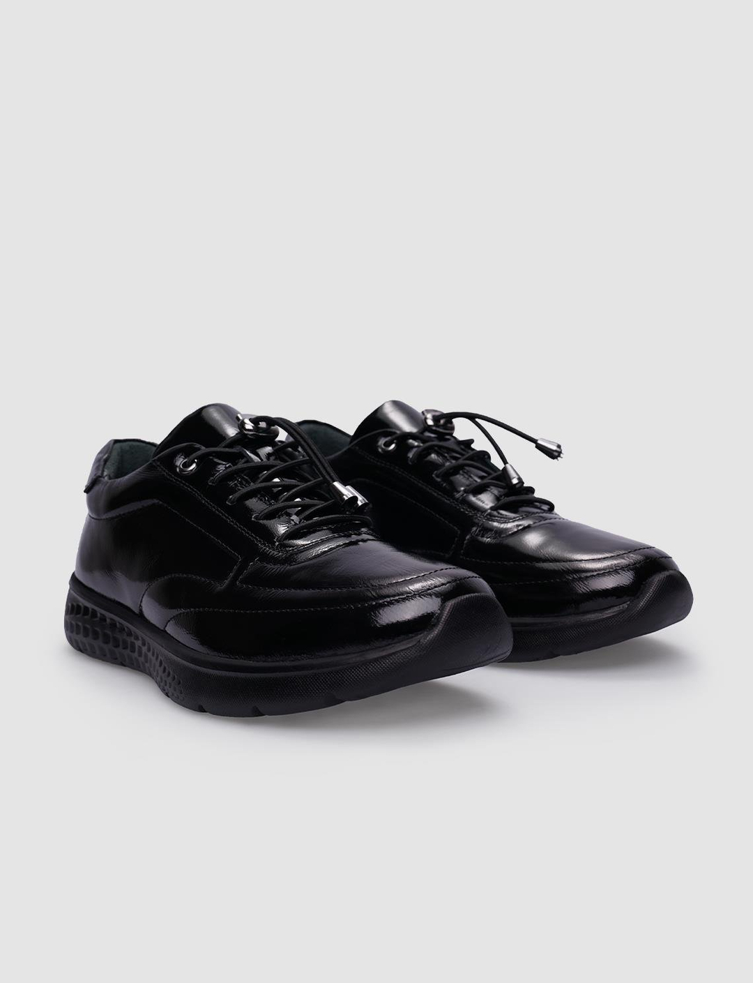 Rugan Hakiki Deri Siyah Kadın Ayakkabı