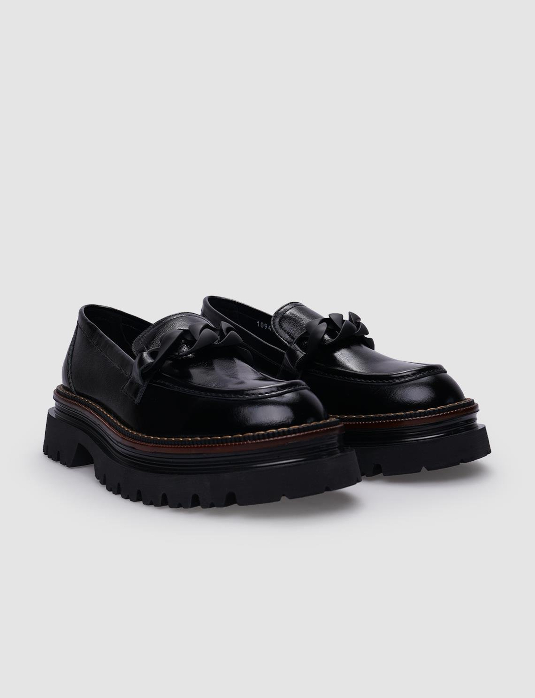 Rugan Hakiki Deri Siyah Kadın Ayakkabı