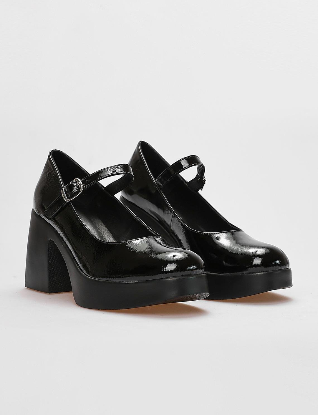 Rugan Hakiki Deri Siyah Kadın Ayakkabı