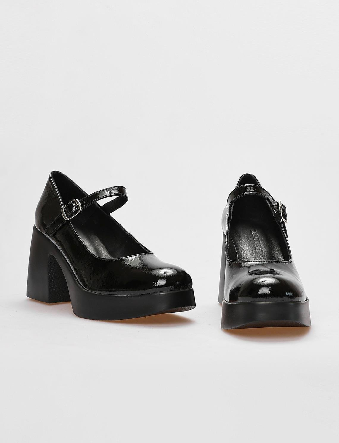 Rugan Hakiki Deri Siyah Kadın Ayakkabı