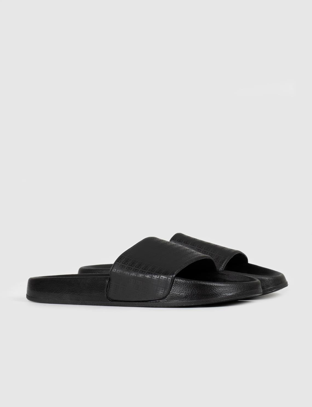 Men Black Slides