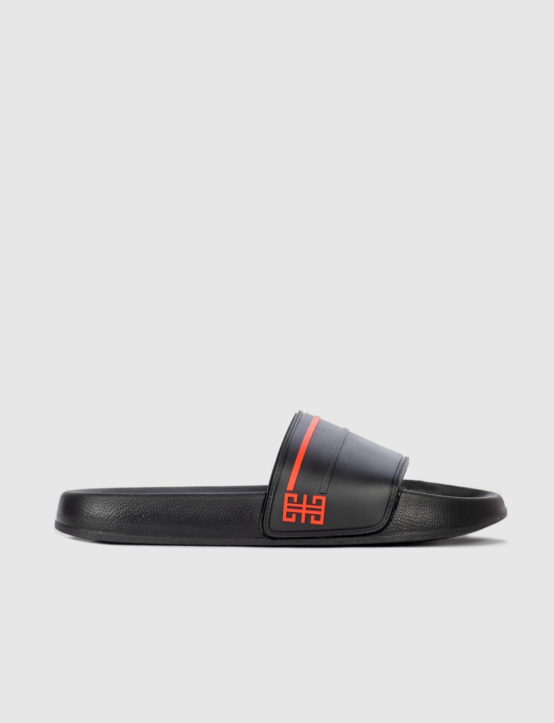 Men Black-Red Slides