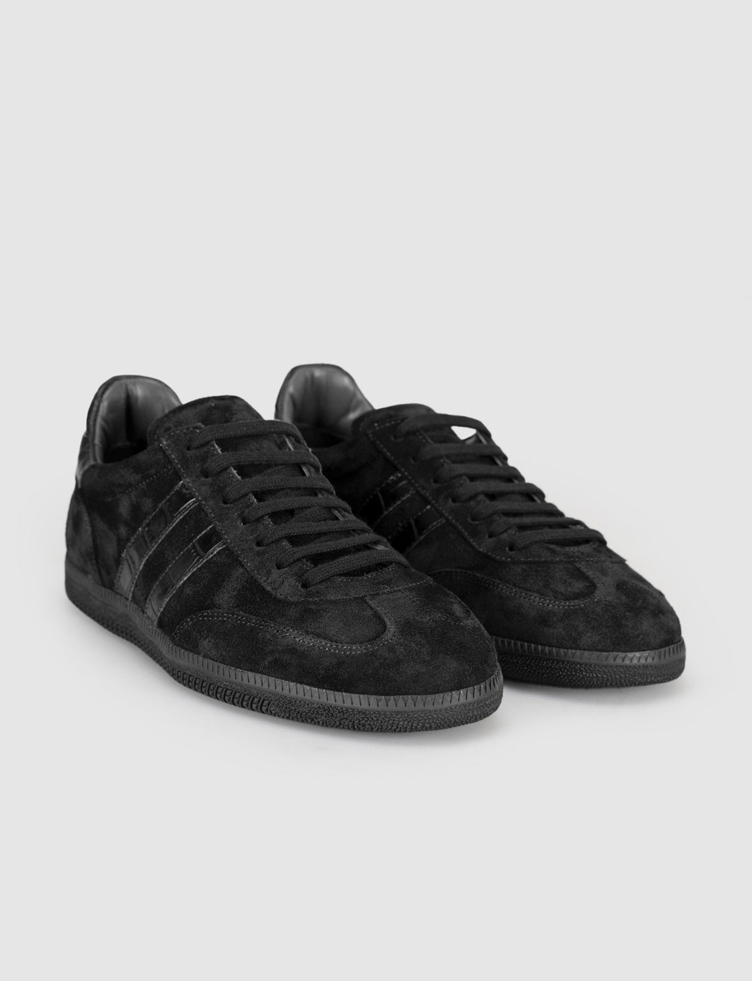 Siyah Süet Hakiki Deri Kadın Sneaker Ayakkabı
