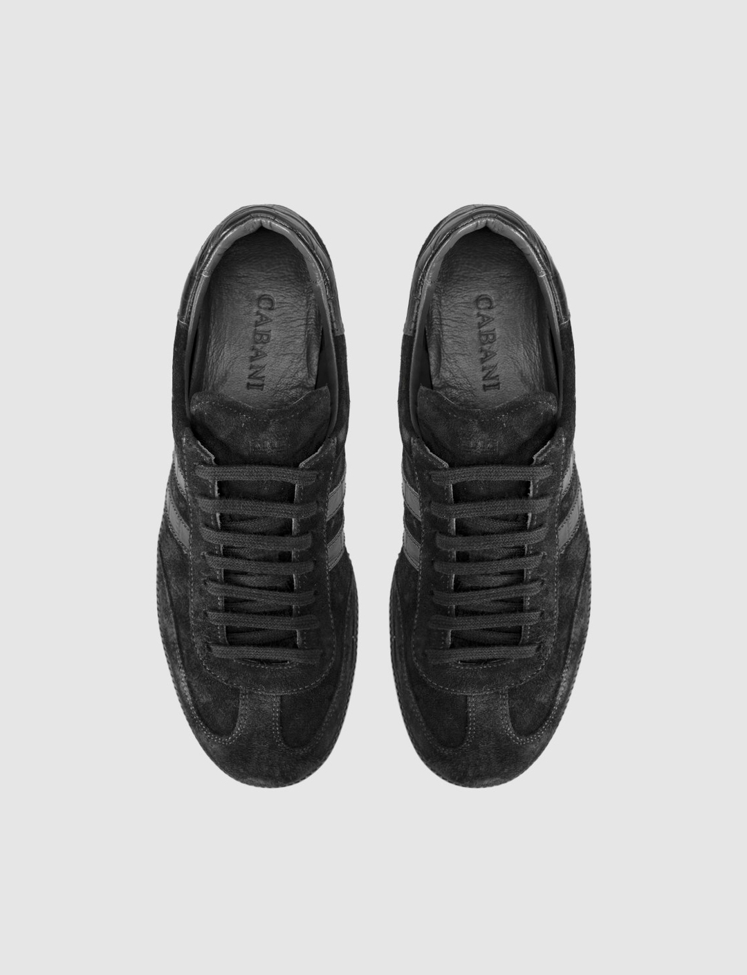 Siyah Süet Hakiki Deri Kadın Sneaker Ayakkabı