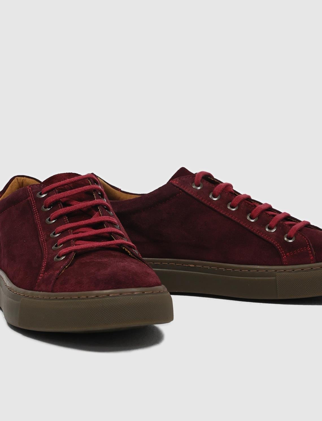 Süet Hakiki Deri Bordo Erkek Ayakkabı