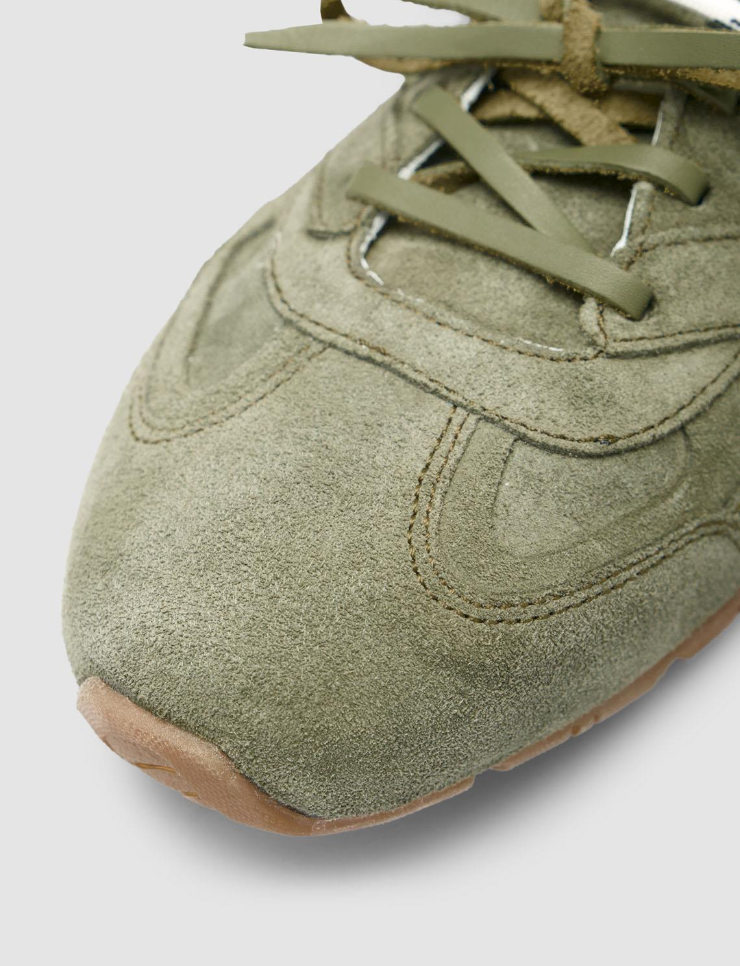 Süet Hakiki Deri Haki Kadın Ayakkabı