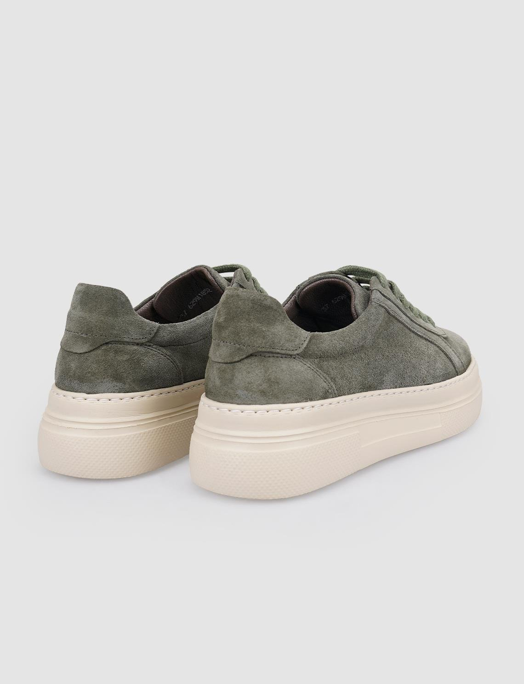 Süet Hakiki Deri Haki Kadın Ayakkabı