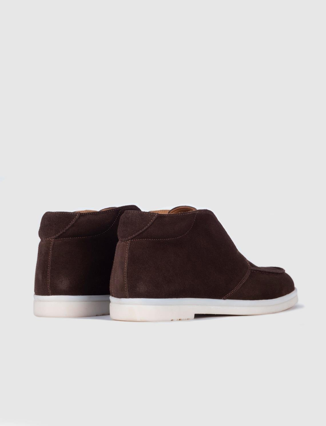 Süet Hakiki Deri Kahverengi Erkek Günlük Bot