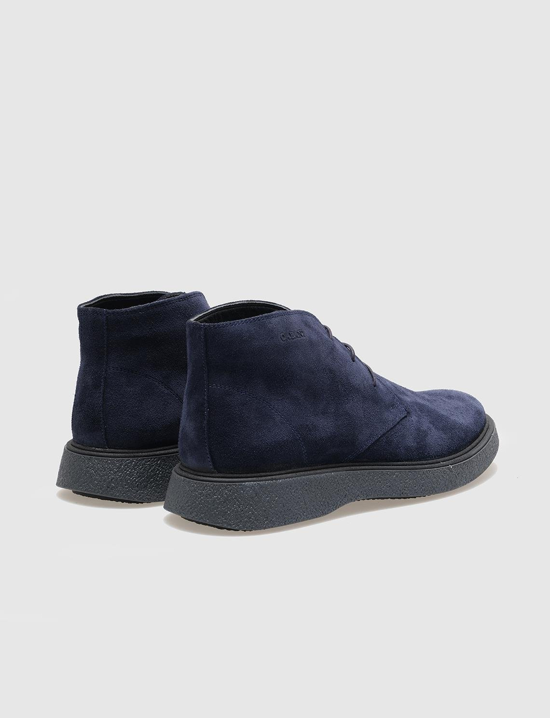 Süet Hakiki Deri Lacivert  Bot