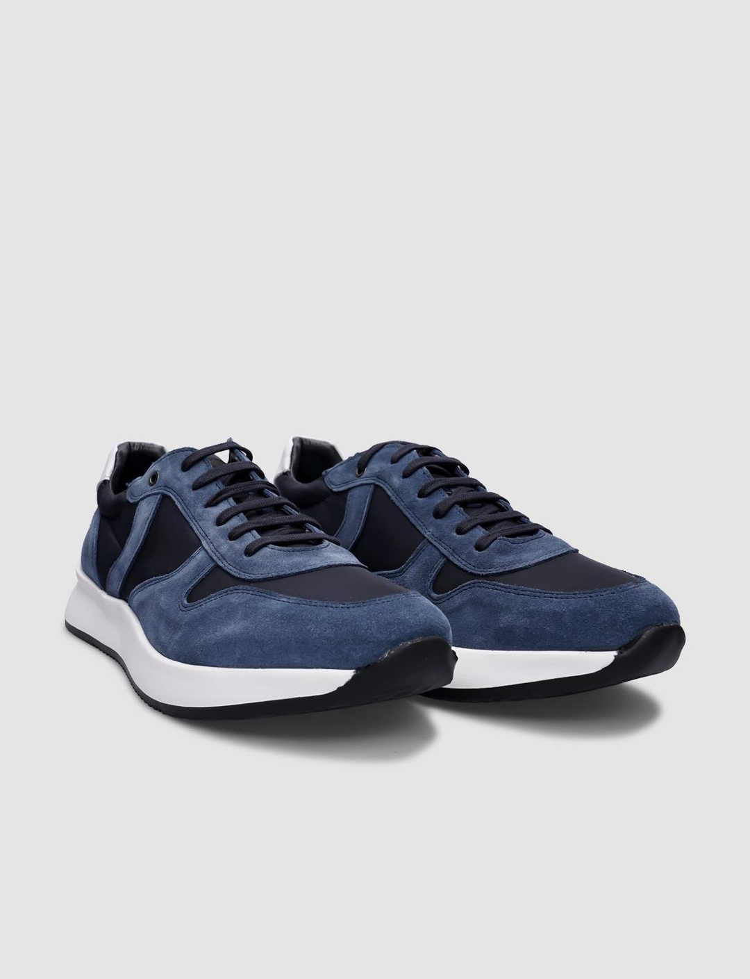 Süet Hakiki Deri Mavi Erkek Ayakkabı