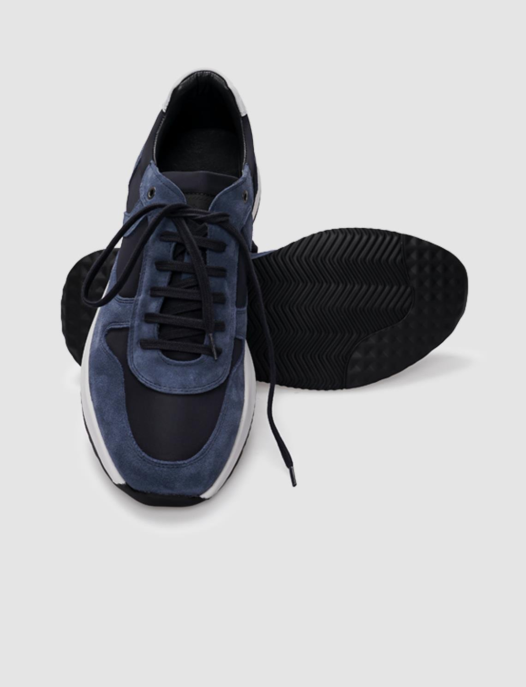 Süet Hakiki Deri Mavi Erkek Ayakkabı