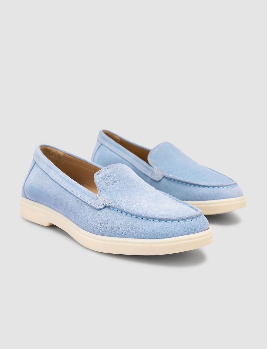 Süet Hakiki Deri Mavi Kadın Ayakkabı