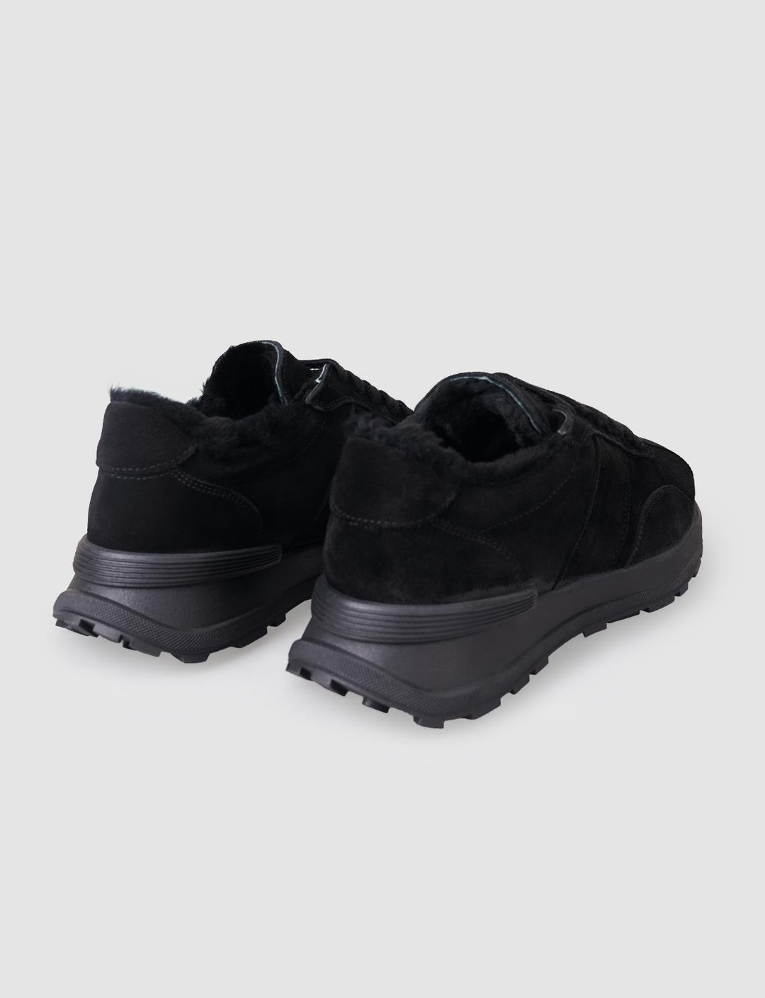 Süet Hakiki Deri Siyah Kadın Ayakkabı