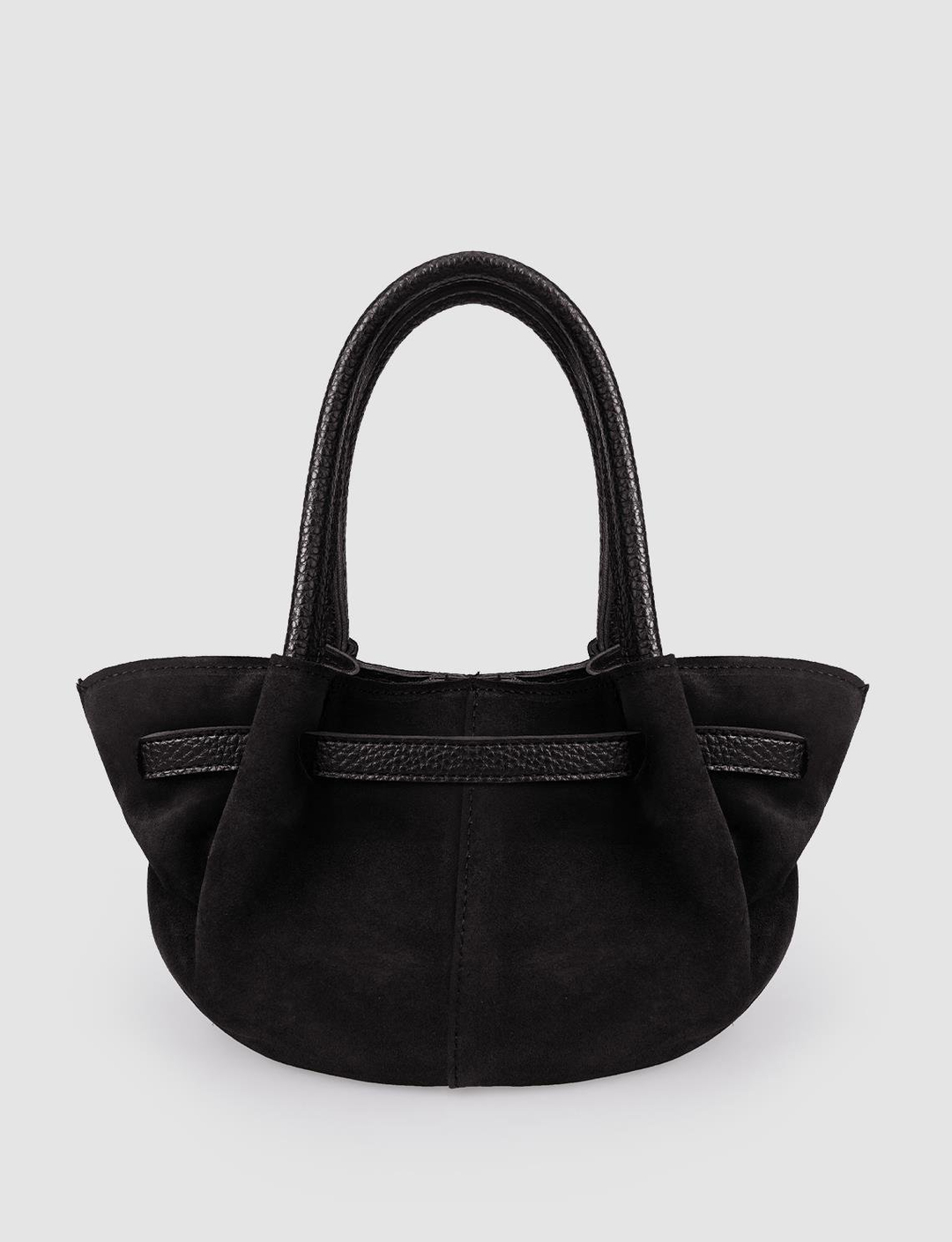 Süet Hakiki Deri Siyah Kadın Çanta