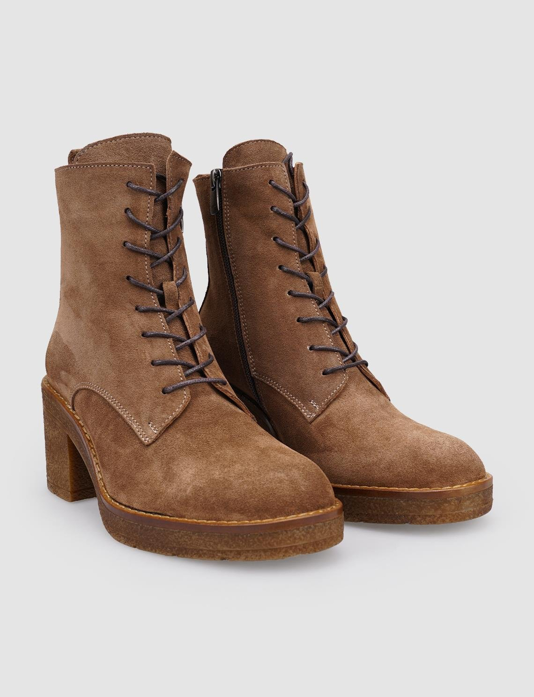 Süet Hakiki Deri Taba Kadın Bot