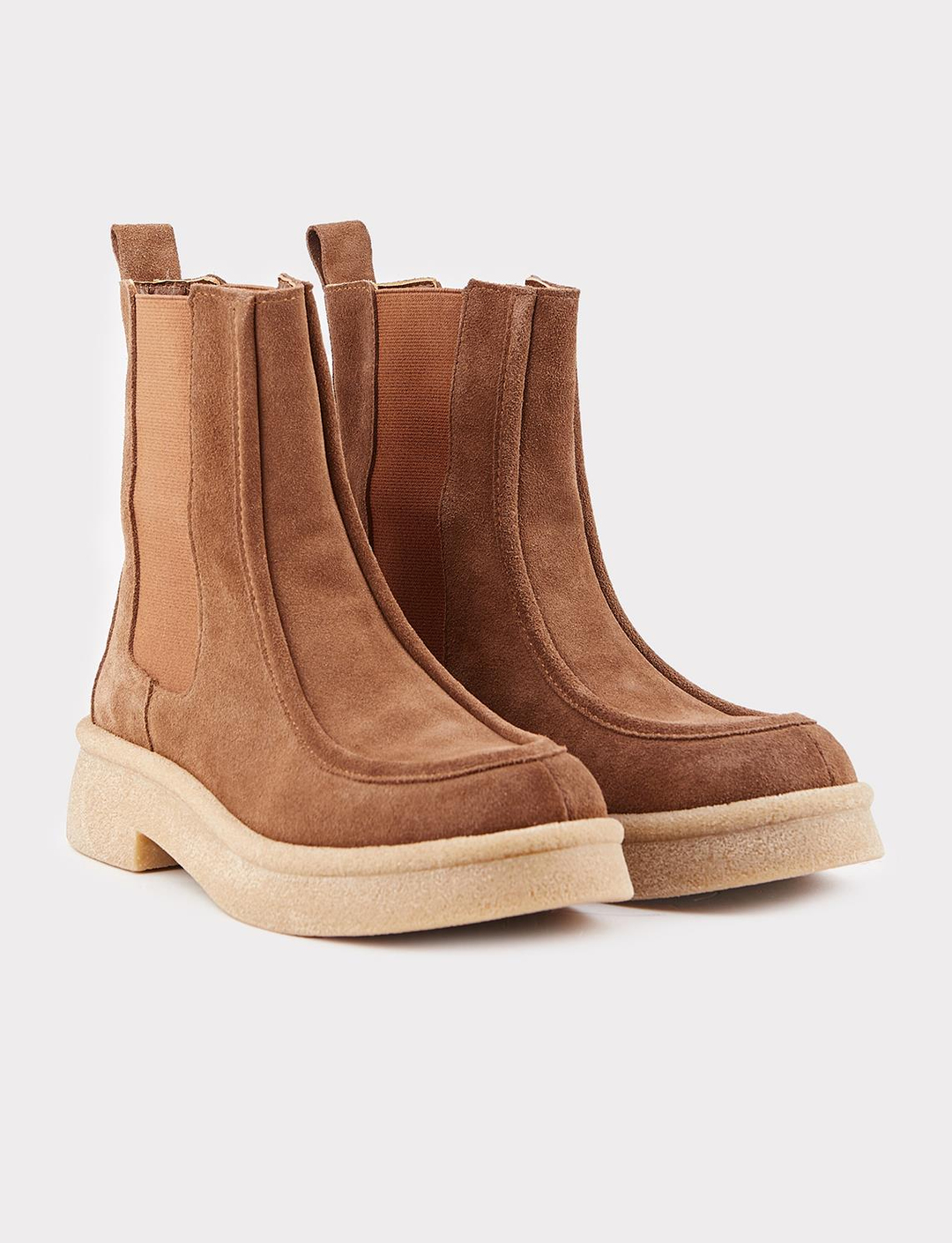 Süet Hakiki Deri Taba Kadın Günlük Bot