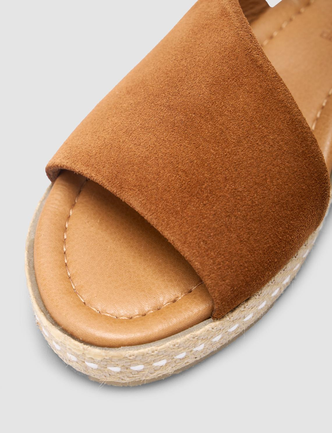 Süet Hakiki Deri Taba Kadın Sandalet