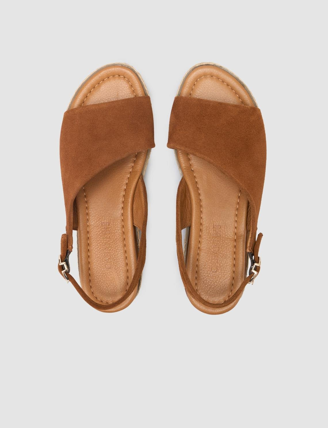 Süet Hakiki Deri Taba Kadın Sandalet