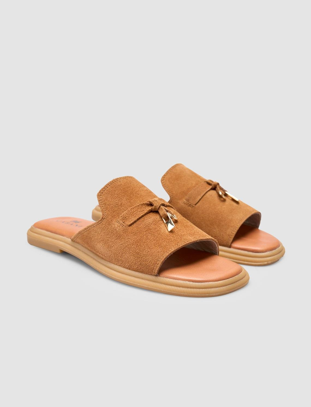 Süet Hakiki Deri Taba Kadın Terlik