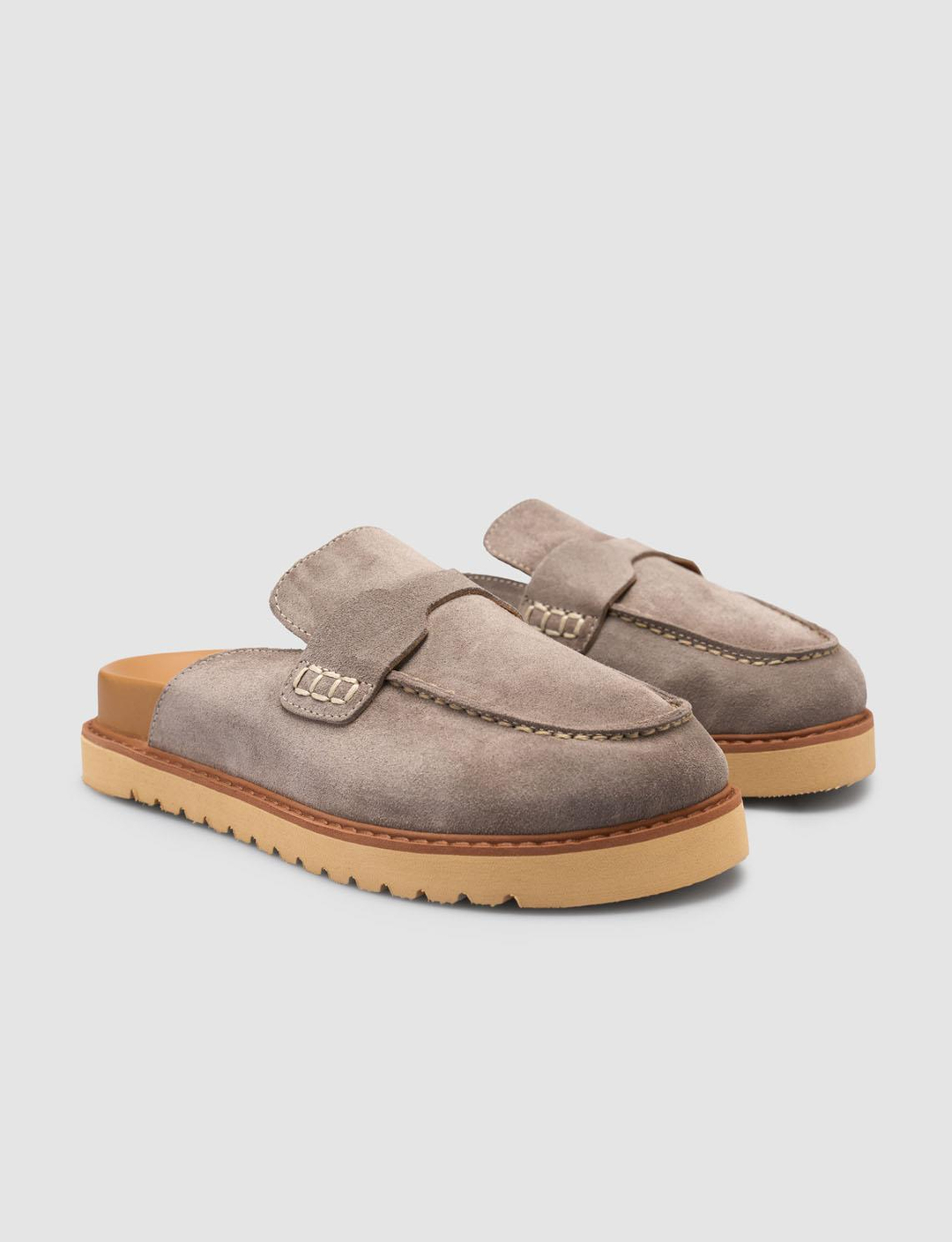 Süet Hakiki Deri Taş Kadın Terlik