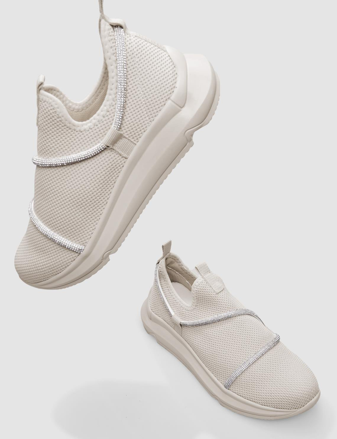 Tekstil Bej Kadın Ayakkabı