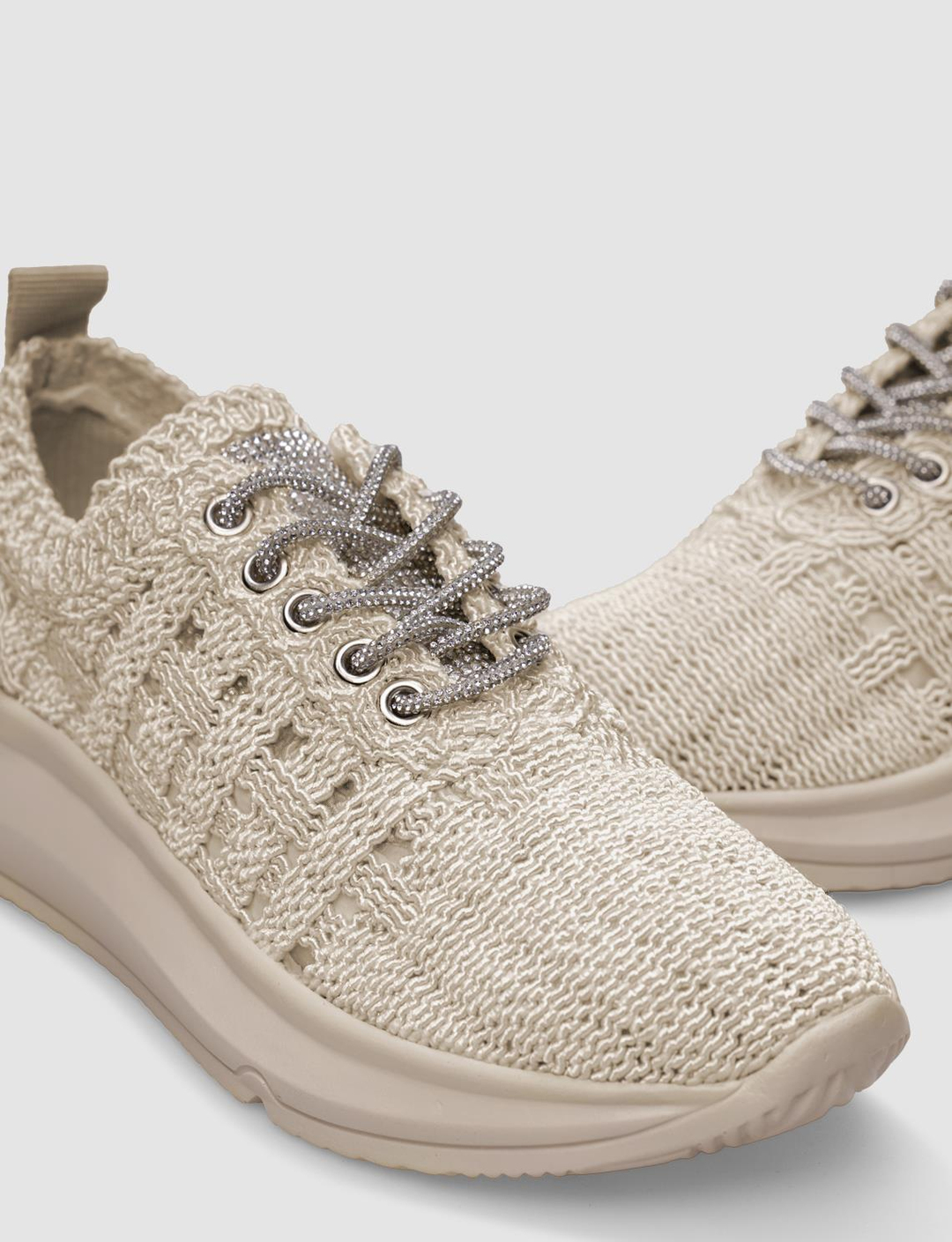 Tekstil Bej Kadın Ayakkabı