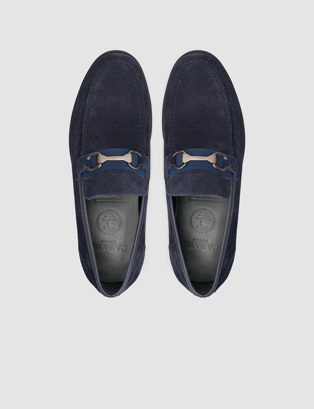 Toka Detaylı Hakiki Deri Lacivert Erkek Loafer