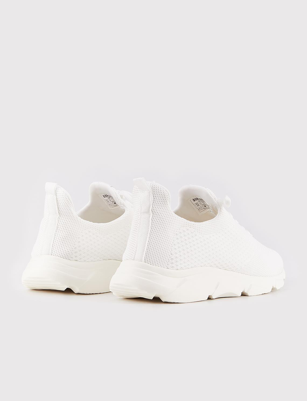 Triko Beyaz Bağcıklı Erkek Spor Ayakkabı