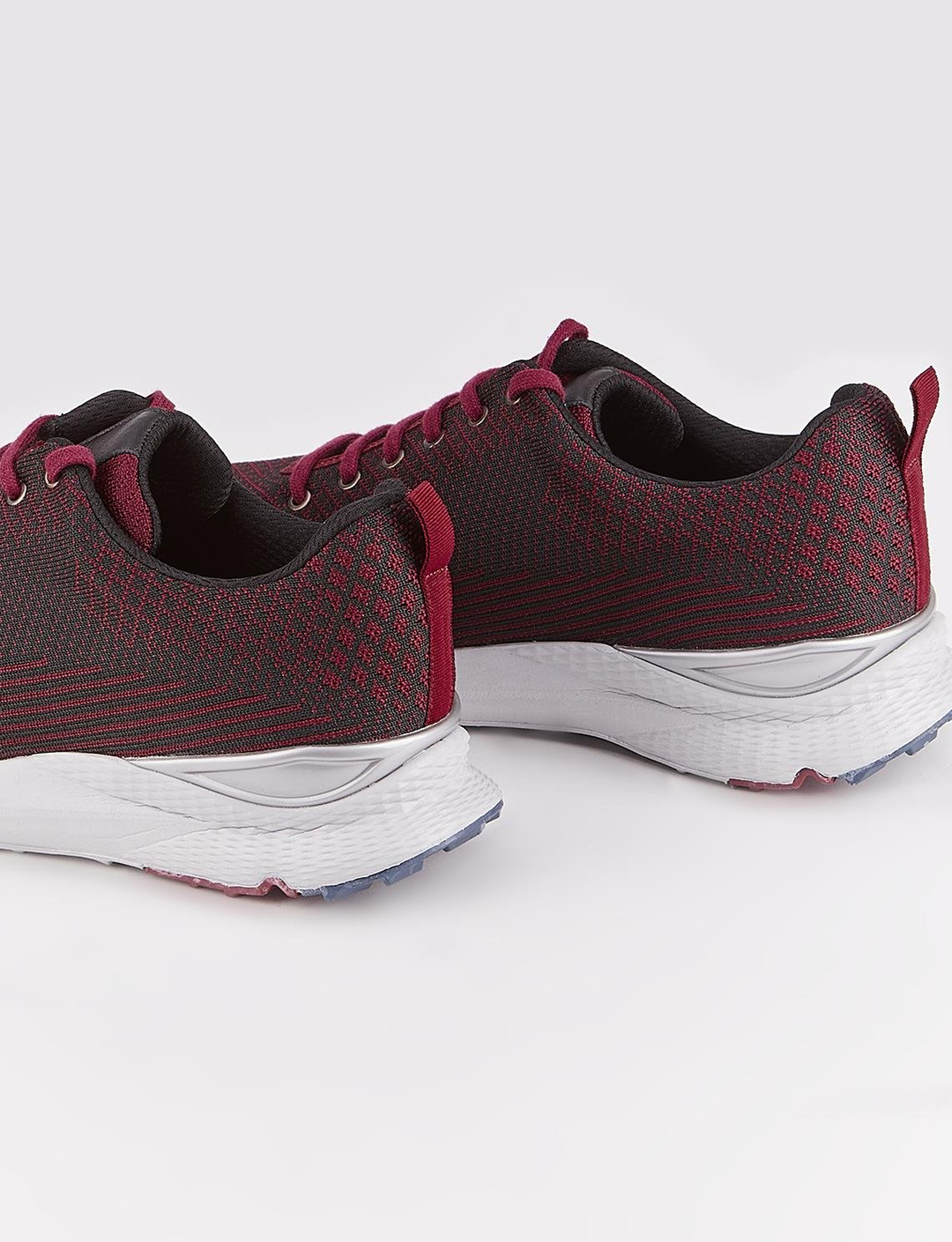 Triko Bordo Bağcıklı Erkek Spor Ayakkabı