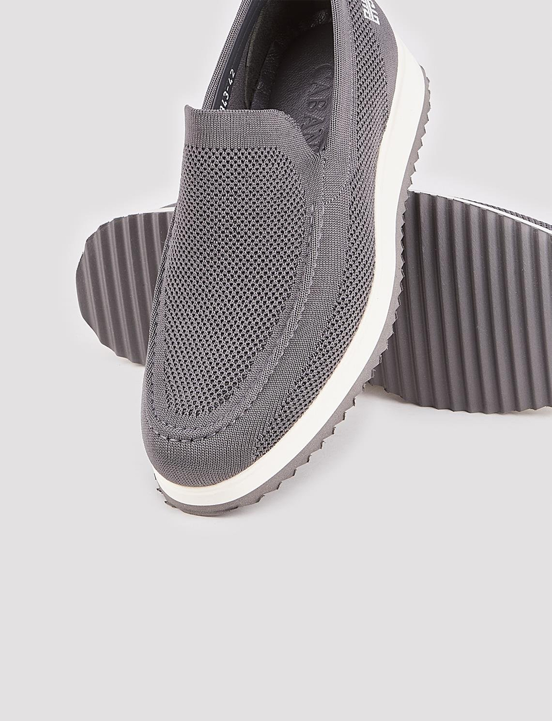 Triko Gri Erkek Hazır Tabanlı Günlük Ayakkabı