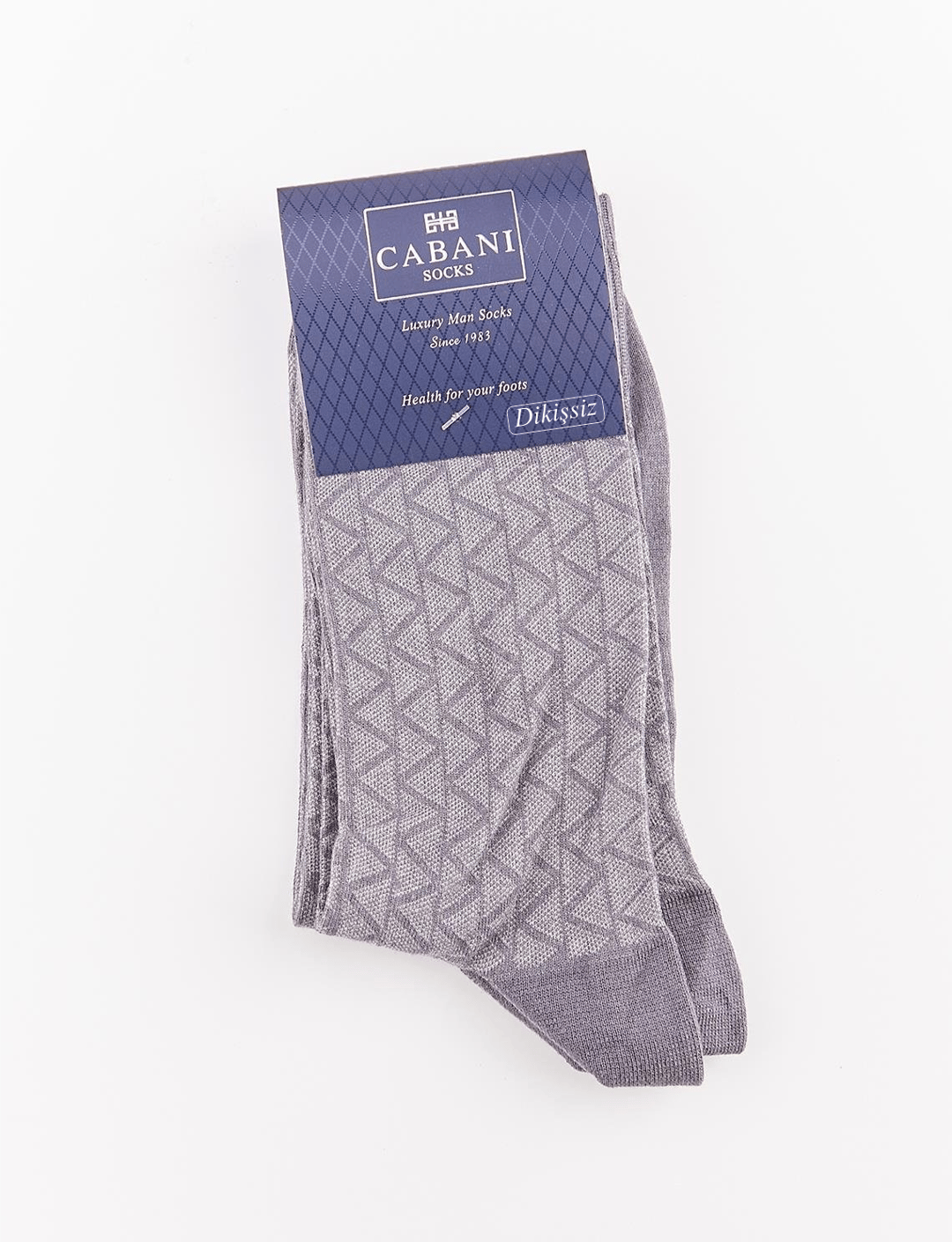 Uzun Gri Erkek 2'li Çorap