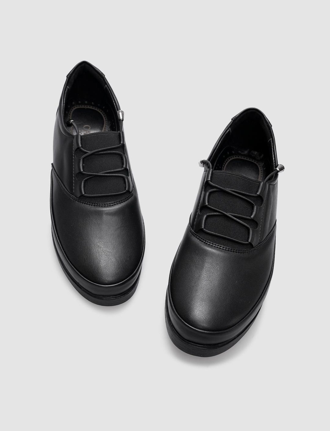 Vegan Deri Siyah Kadın Ayakkabı